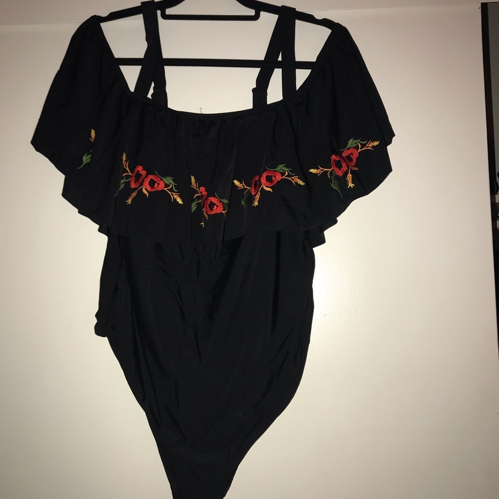 Off shoulder ASOS swimsuit maternity size 12
